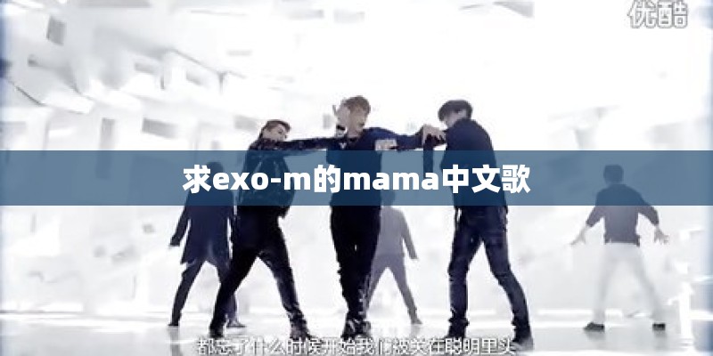 求exo-m的mama中文歌