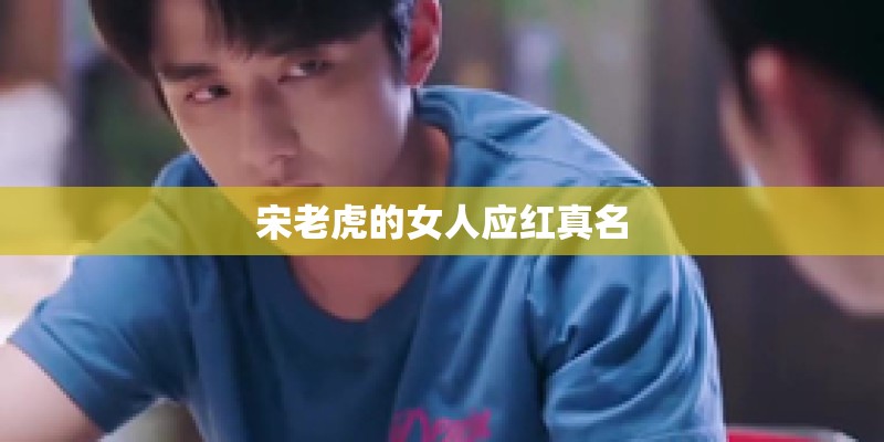 宋老虎的女人应红真名