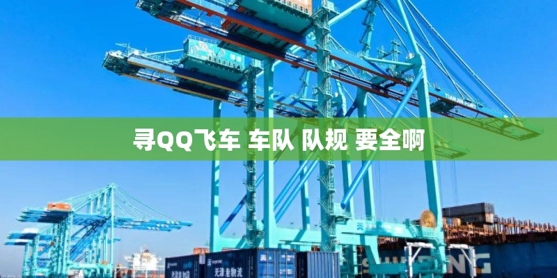 寻QQ飞车 车队 队规 要全啊 寻QQ飞车 车队 队规 要全啊