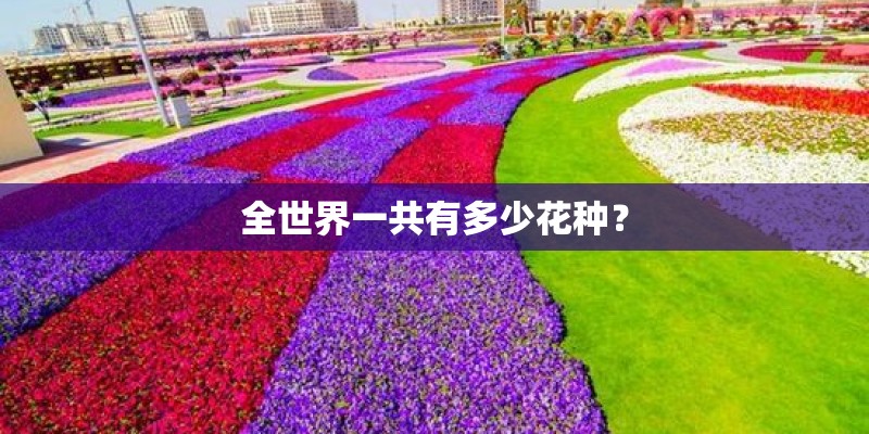 全世界一共有多少花种？