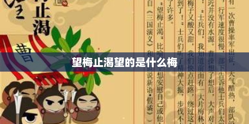 望梅止渴望的是什么梅 望梅止渴望的是什么梅