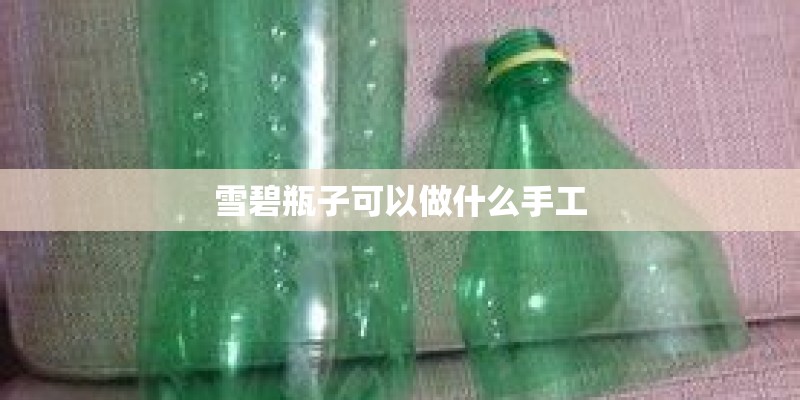雪碧瓶子可以做什么手工