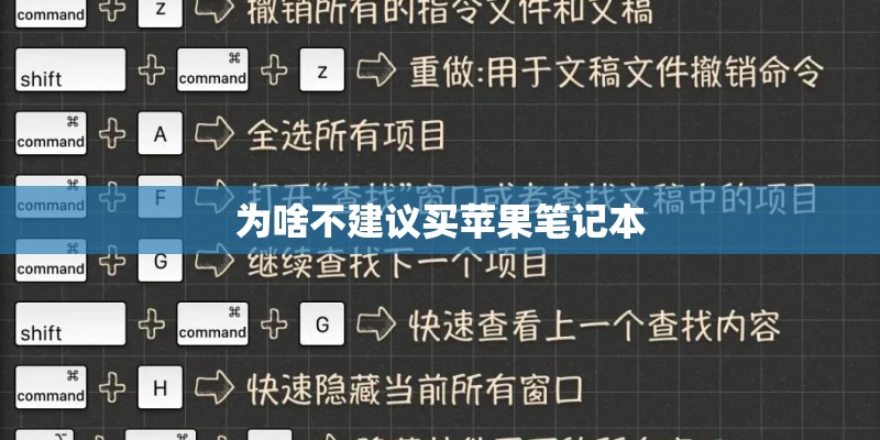 为啥不建议买苹果笔记本